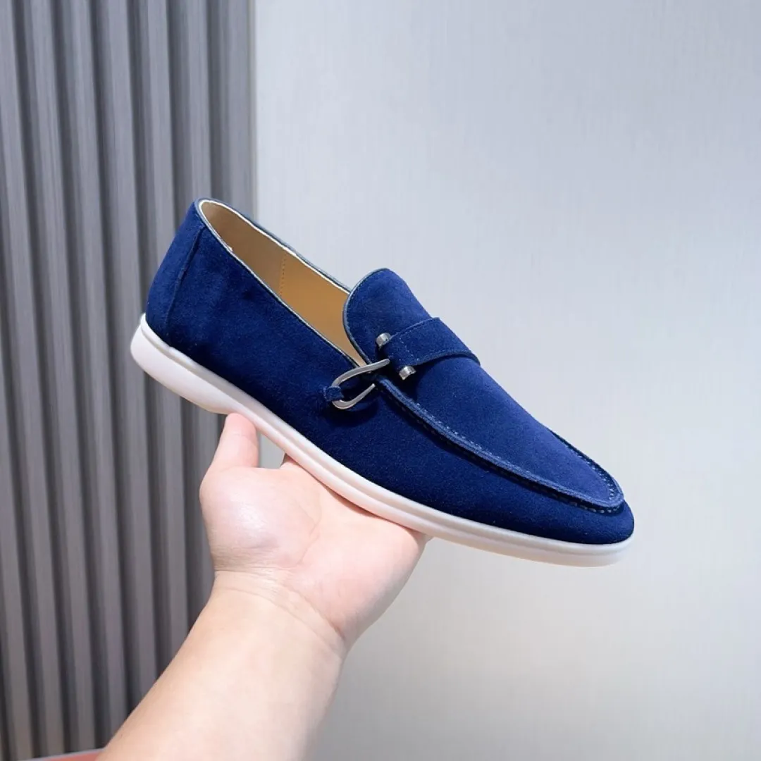 Men's Men's Shoes💰Men's Shoes💰440💰[loro piana] Couple's Style - The new moccasins are made of water-repellent treated suede uppers with rubber soles, a classic. The complex craftsmanship and meticulous structure make the shoes light and soft, allowing you to walk comfortably and freely. Perfect for wearing at the beach or out in the water during the summer. Women’s size: 35-40 Men’s size: 38-45